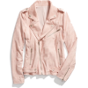 pastel pink spring leather jacket  - アウター - 