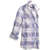 pastel shades plaid button down top - Camisa - longa - 