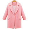 pastel pink coat - Jakne in plašči - 
