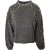 pearl decorative sweater - Pullovers - $32.99 