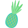pineapple clipart mint - Predmeti - 