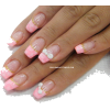 pink nails with ribbons - 背景 - 