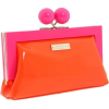 pink and orange clutch - Clutch bags - 