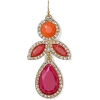 pink and orange earrings - Kolczyki - 