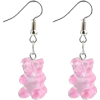 pink bear earings - Earrings - 