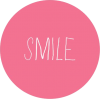pink circle smile quote - イラスト用文字 - 