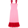 pink dress ruffle - Dresses - 