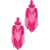 pink earrings - Aretes - 
