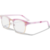 pink eyeglasses - 度付きメガネ - 