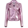 pink leather jacket - Кофты - 