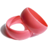pink plastic bracelets - Pulseras - 