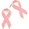 pink ribbon earrings - Brincos - 