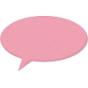 pink speech bubble - Frames - 