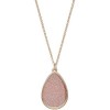 pink teardrop pendant - 项链 - 