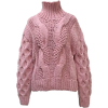 pink turtleneck sweater - プルオーバー - 