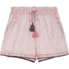 pink/white tassel shorts - Брюки - короткие - 
