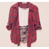 plaid and denim outfit - フォトアルバム - 