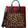 plaid and leopard bag - Bolsas pequenas - 
