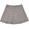 plaid mini skirt - Suknje - 
