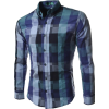 plaid shirt - Camisa - longa - 