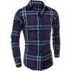 plaid shirt - Camisa - longa - 