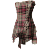 plaid tartan mini dress - ワンピース・ドレス - 