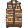 plumo knitted fairisle vest - Vests - 