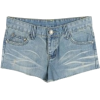 Light Blue Denim Shorts - Spodnie - krótkie - 