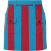 prada red and blue striped mini skirt  - Skirts - 