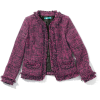 prevnext Pink tweed no collar jacket coo - Jacket - coats - 