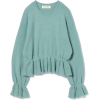 puff sleeve peppermint pullover - Pullovers - 