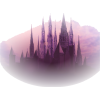 purple castles - Ilustracije - 