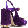 purple  crystal sandals - Сандали - 