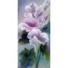 purple floral background - イラスト - 