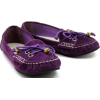 purple loafers - 平底便鞋 - 