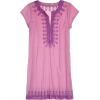 purple/pink embroidered dress - Tunic - 