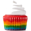 Rainbow Cupcake  - Animais - 