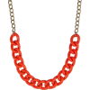 Red Chain Necklace - Naszyjniki - 