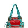 red and aqua bag - Hand bag - 