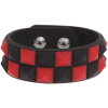 red black emo wristband stud - Belt - 
