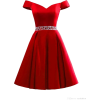 red cocktail dress - Obleke - 