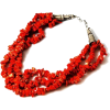 red coral necklace - Halsketten - 