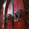 red doors and lions - Buildings - 