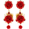 red earrings - Uhani - 