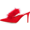 red feather pumps - Sandalen - 