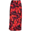 red floral skirt - Hlače - kratke - 