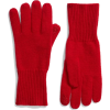 red knit gloves - Guantes - 