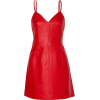 red leather dress - sukienki - 