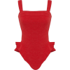 red one piece swimsuit - Swimsuit - 