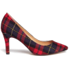 red plaid pumps - Klasične cipele - 